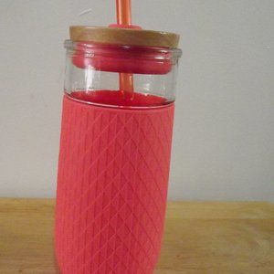 Ello Devon Glass Tumbler with Silicone Sleeve, 20